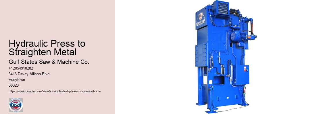 Hydraulic Press to Straighten Metal