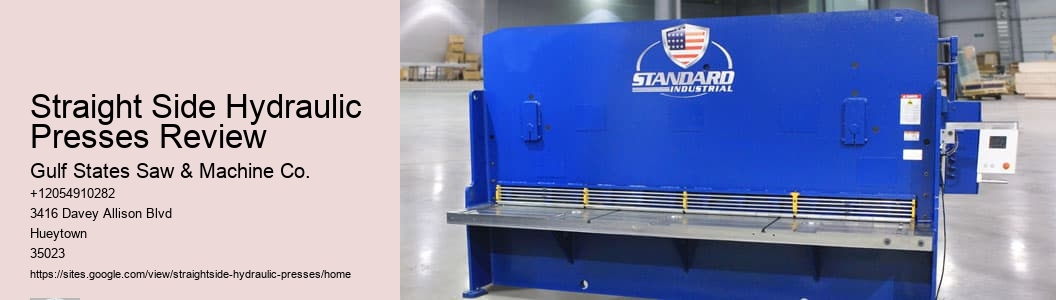 Straight Side Hydraulic Presses Review