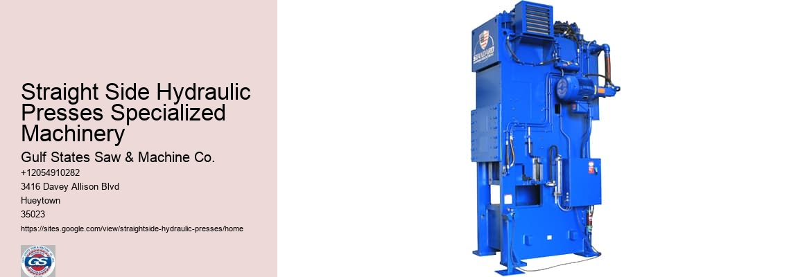 Straight Side Hydraulic Presses Specialized Machinery