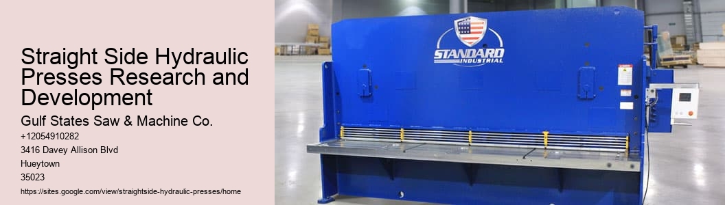 Straight Side Hydraulic Presses Research and Development
