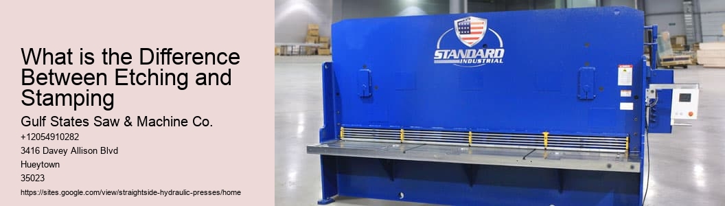 What is the Difference Between Etching and Stamping